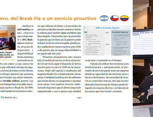 Aufiero Informática, del Break Fix a un servicio Proactivo